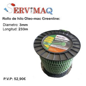 Rollo de hilo diametro 3mm longitud 223m