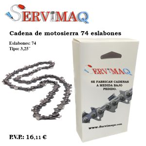 Cadena de motosierra 74 Eslabones 3,25´´
