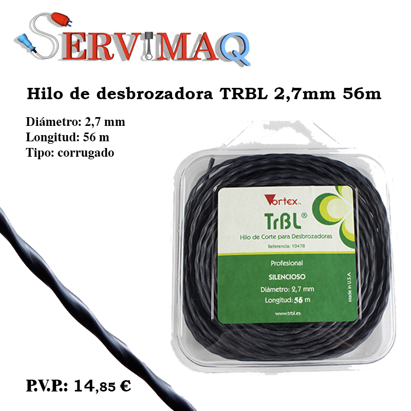 Rollo de hilo diametro 2,7mm 56m